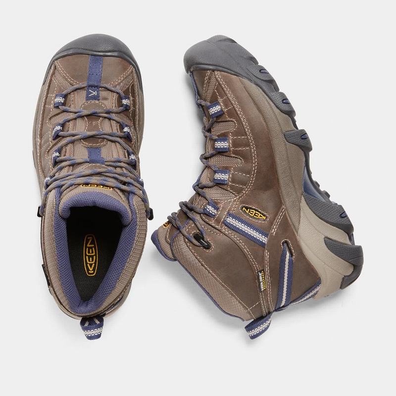 Keen ブーツ | キーン ターギー 2 ミッド 防水 トレッキング シューズ レディース ブラウン / 紫 | 349760-HMY